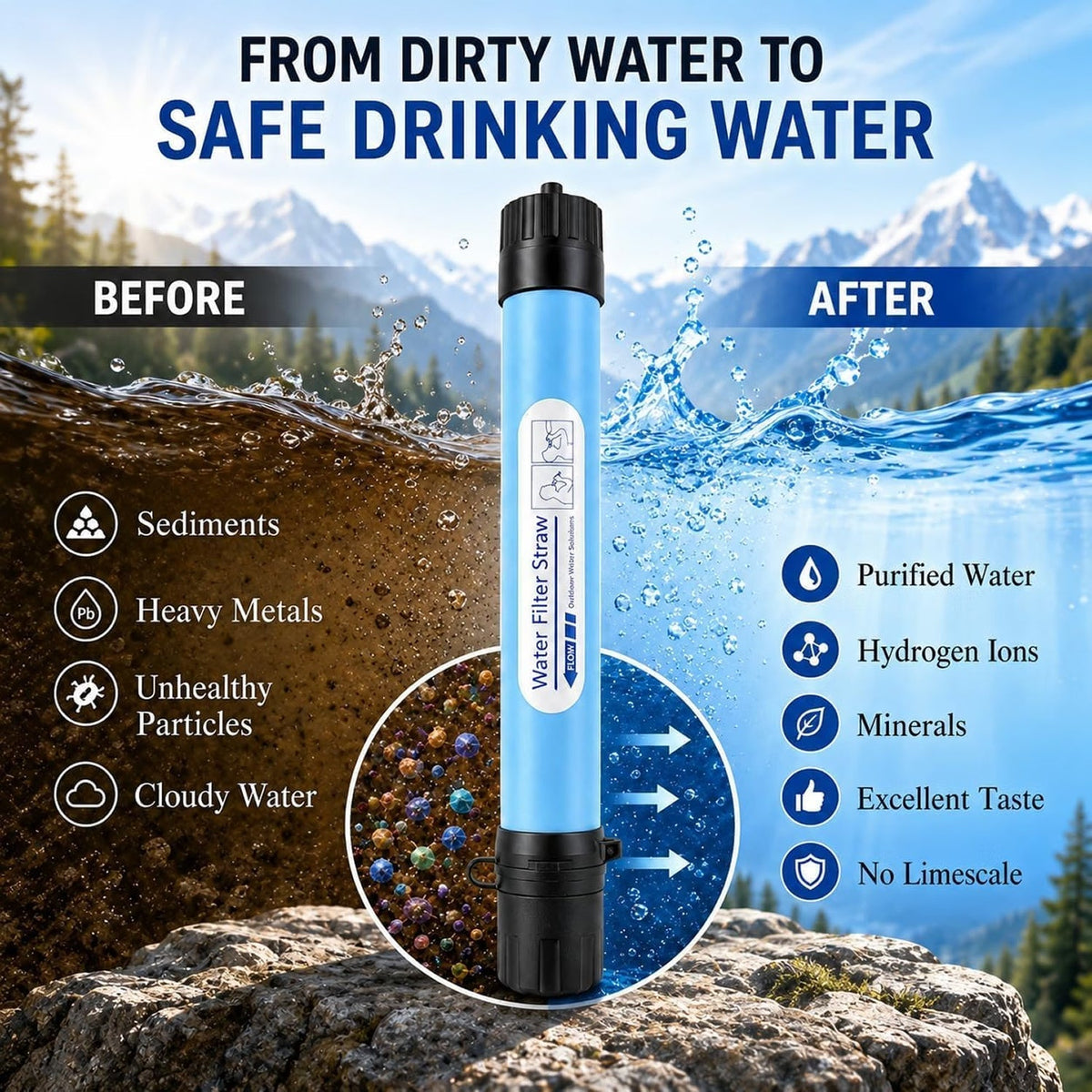GraviPuru Gravity Water Filter UK