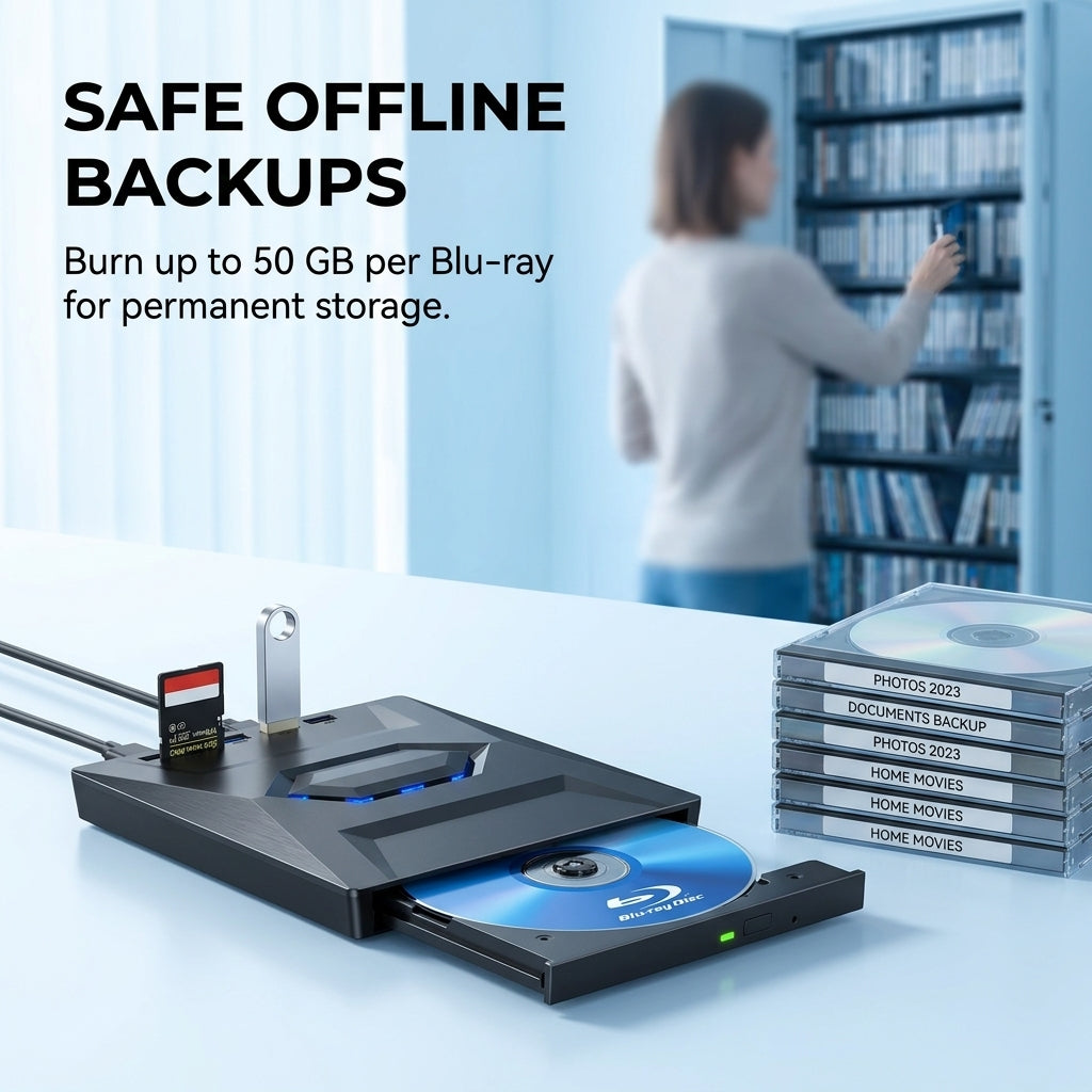 7-in-1 External USB DVD / Blu-ray Drive, picture 11