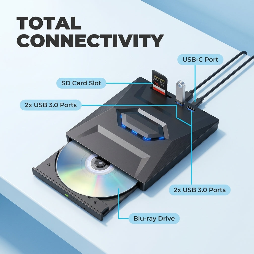 7-in-1 External USB DVD / Blu-ray Drive, picture 5