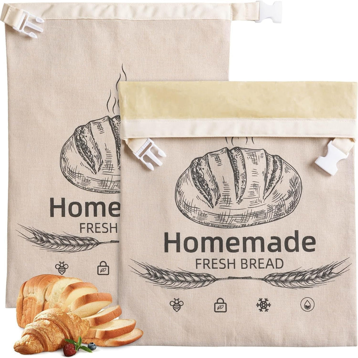 BeeBredix Beeswax Bread Bag