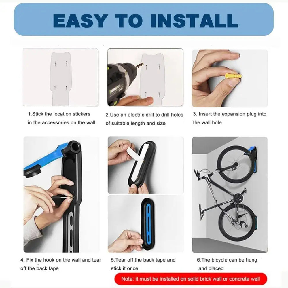 VeloHoker Wall Mounted Bike Rack