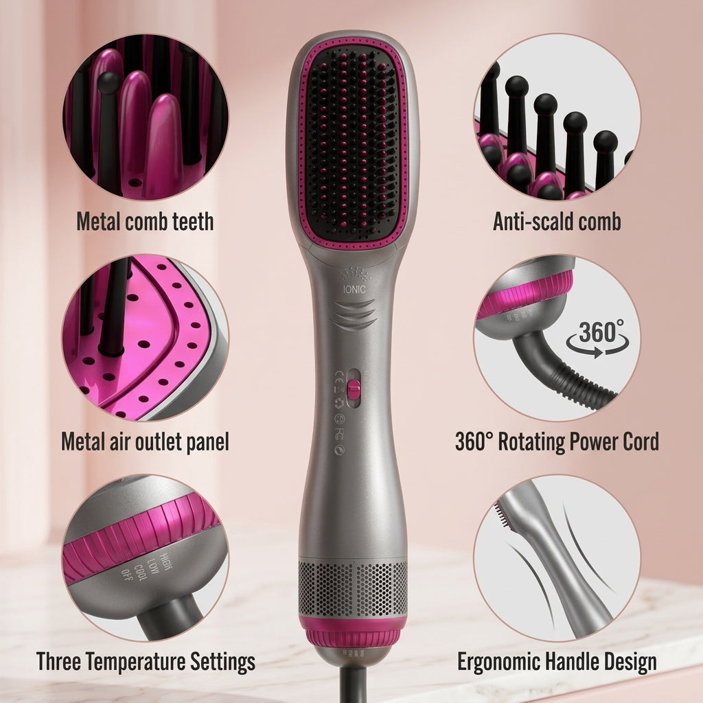 3-in-1 Negative Ion Hot Air Styler