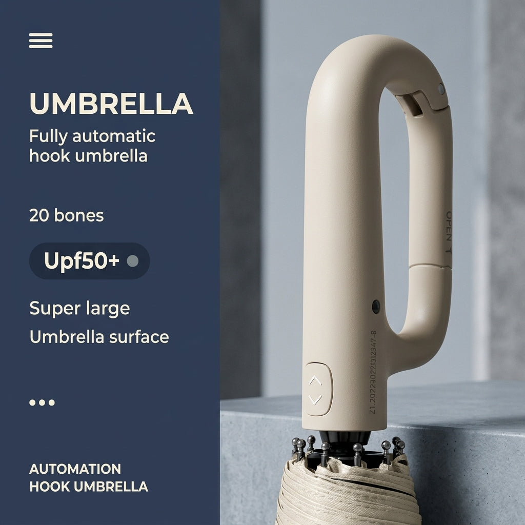 Creative Ring Buckle Windproof Reinforced Umbrella