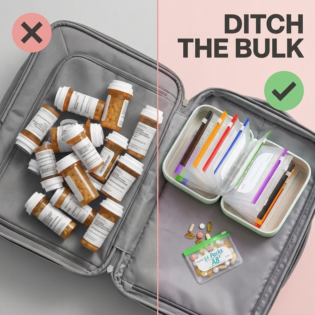 Waterproof PU Travel Pill Organizer Set, picture 3