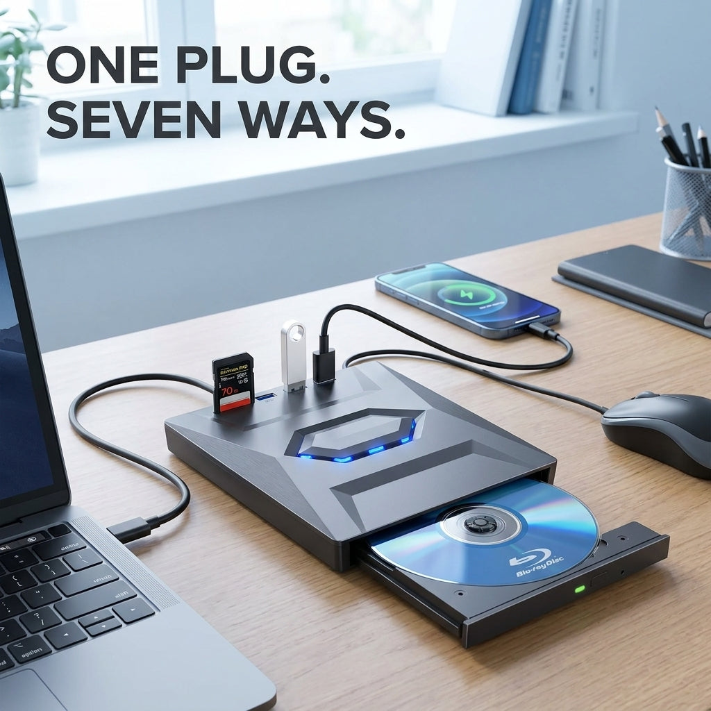 7-in-1 External USB DVD / Blu-ray Drive, picture 9