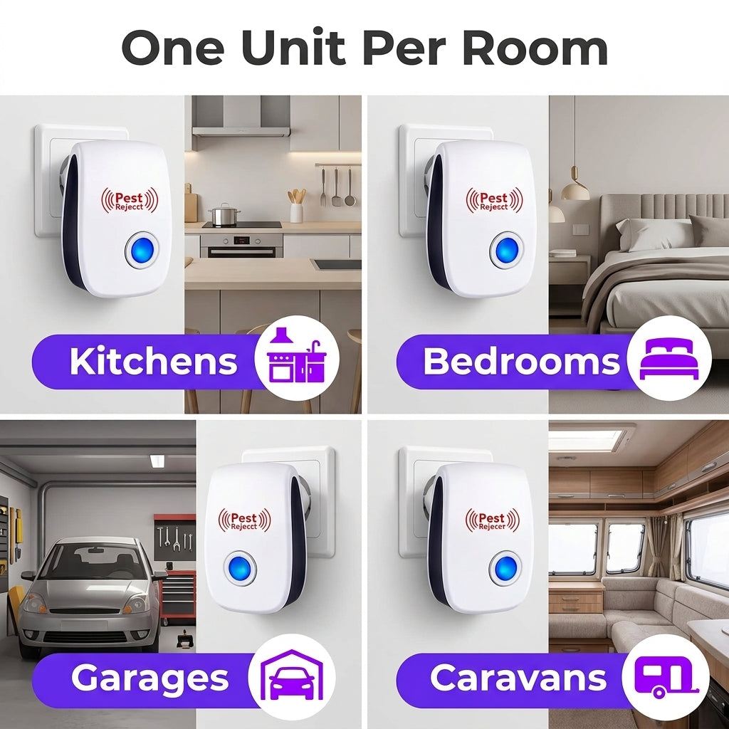 Ultrasonic Pest Repeller, 6 Pack
