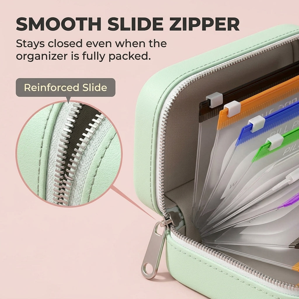 Waterproof PU Travel Pill Organizer Set, picture 11