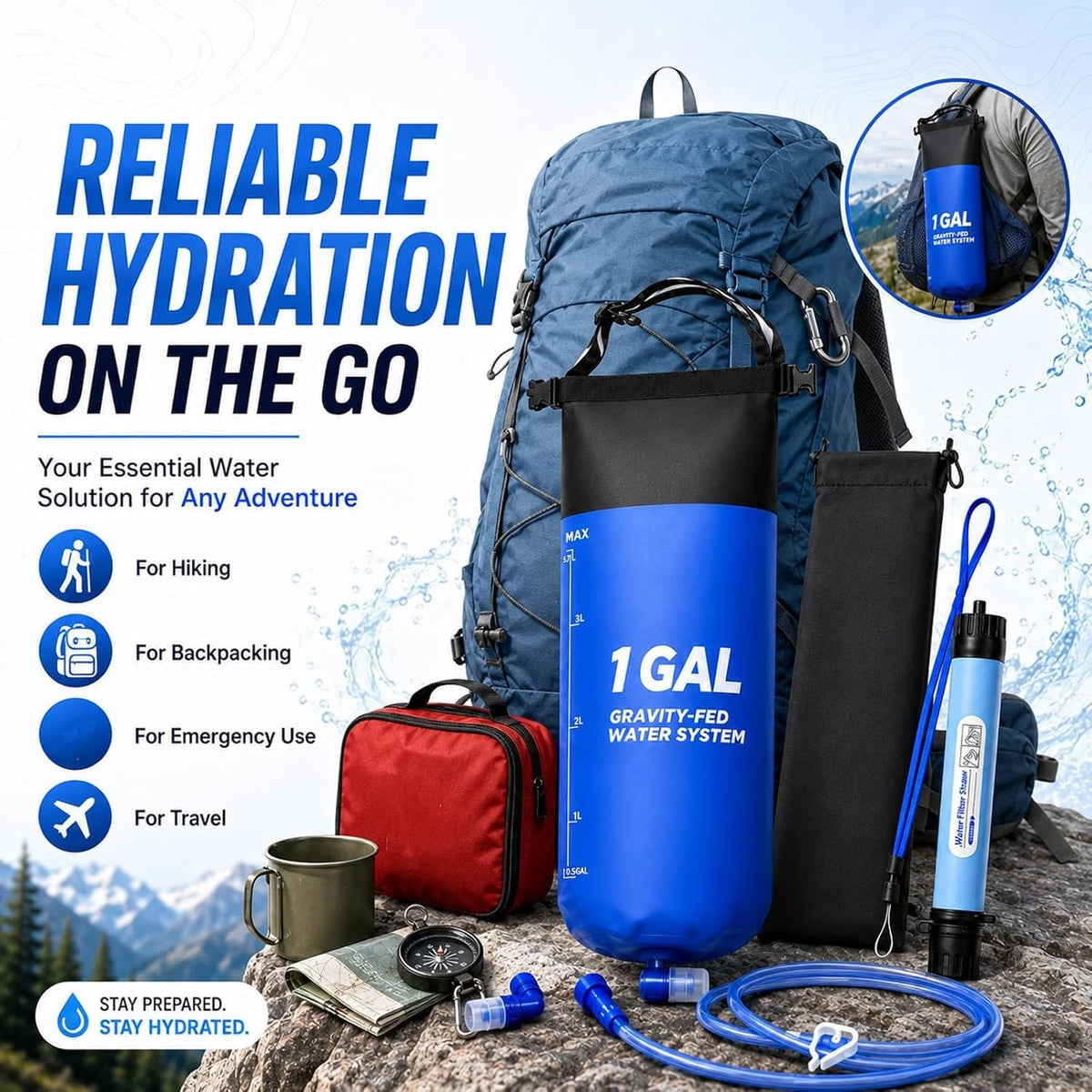 GraviPuru Gravity Water Filter