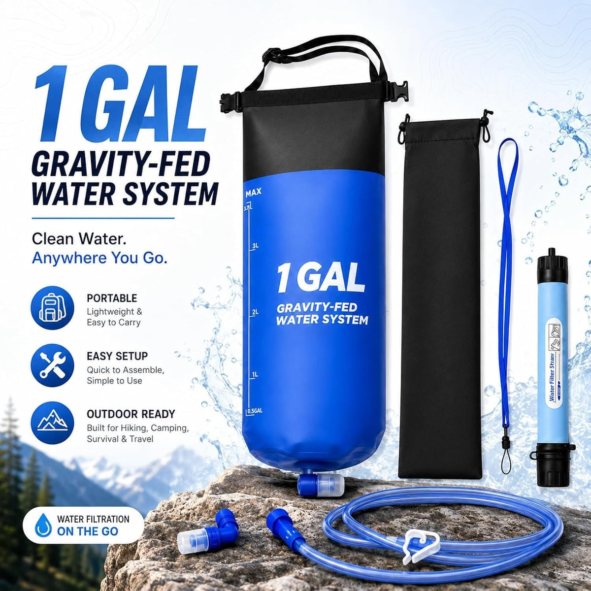 GraviPuru Gravity Water Filter UK