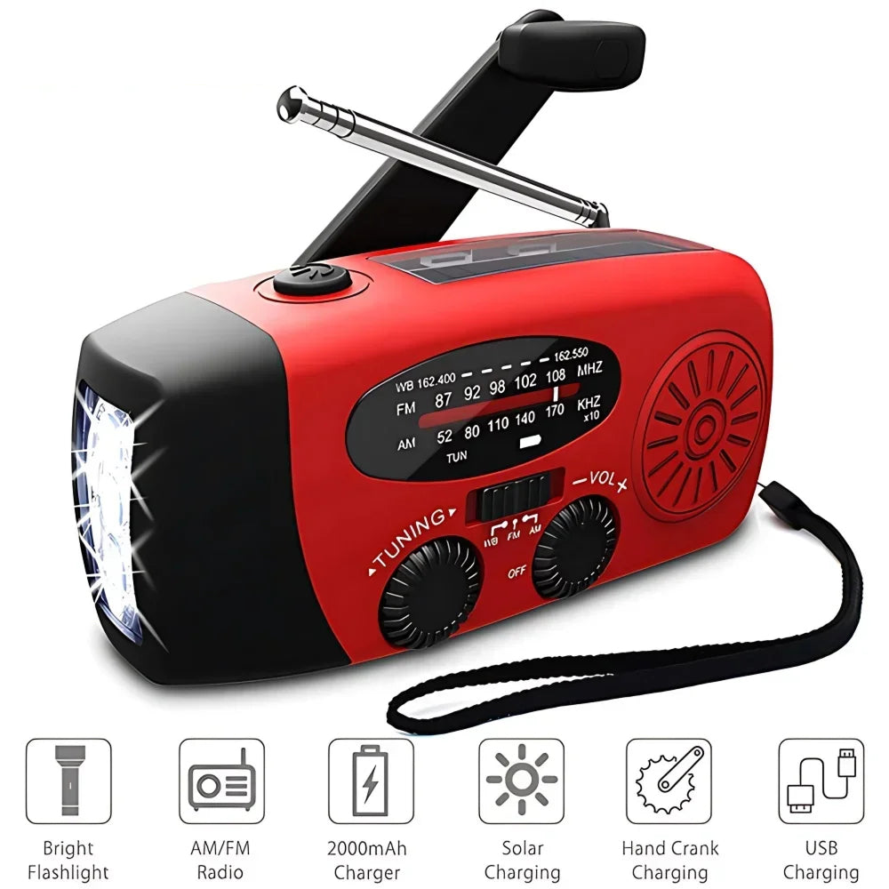Radievox Solar Hand Crank Radio
