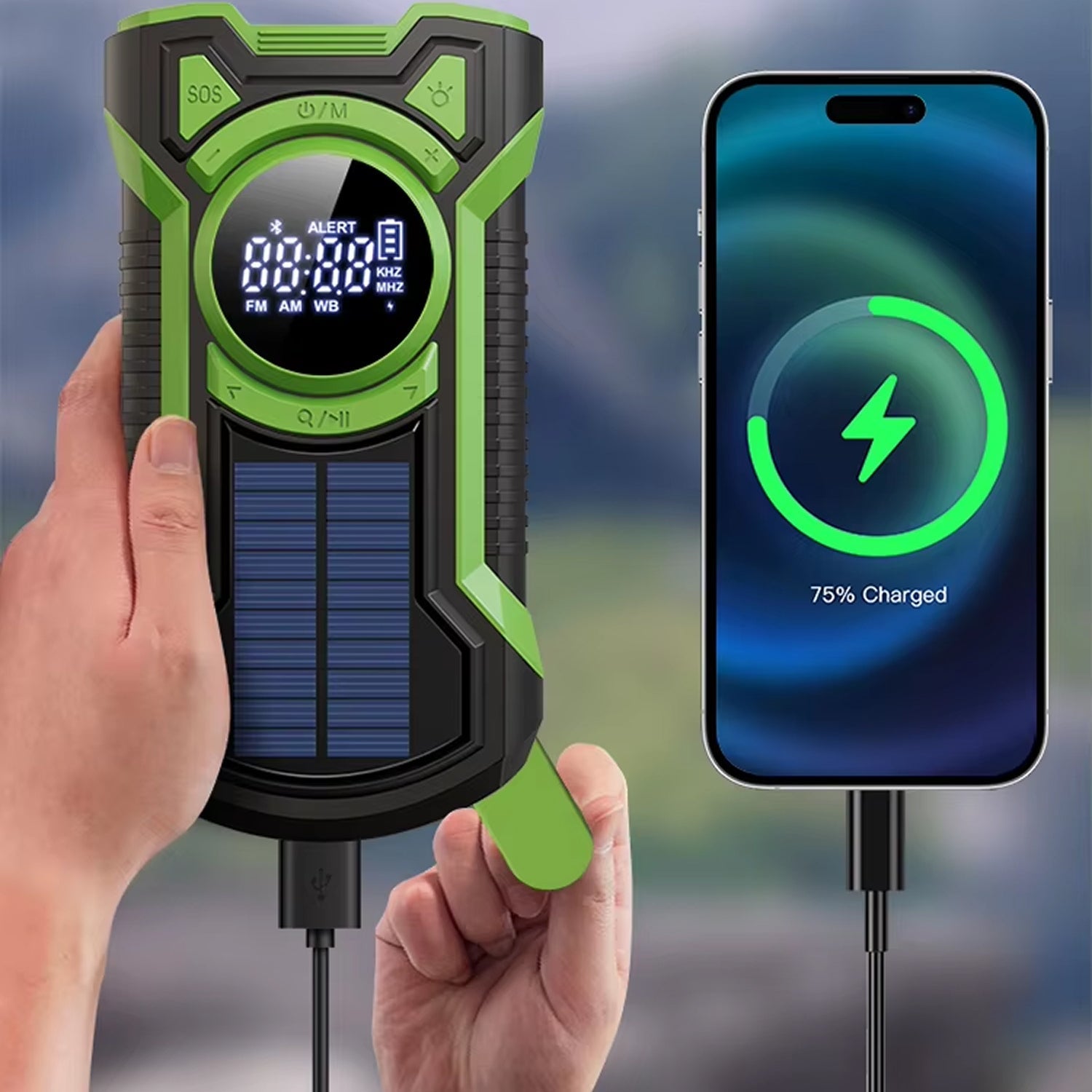 SirexPing Wind Up Torch Radio