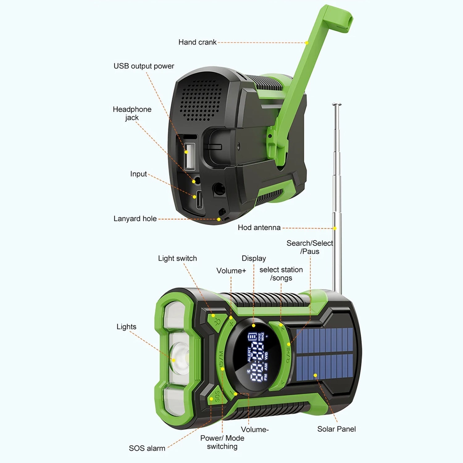 SirexPing Wind Up Radio
