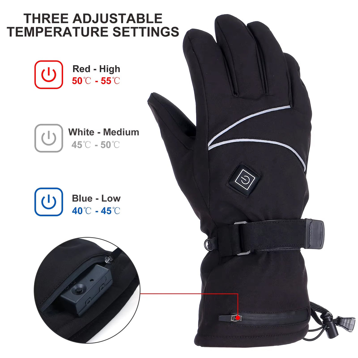 WarmMitz Heated Motorcycle Gloves