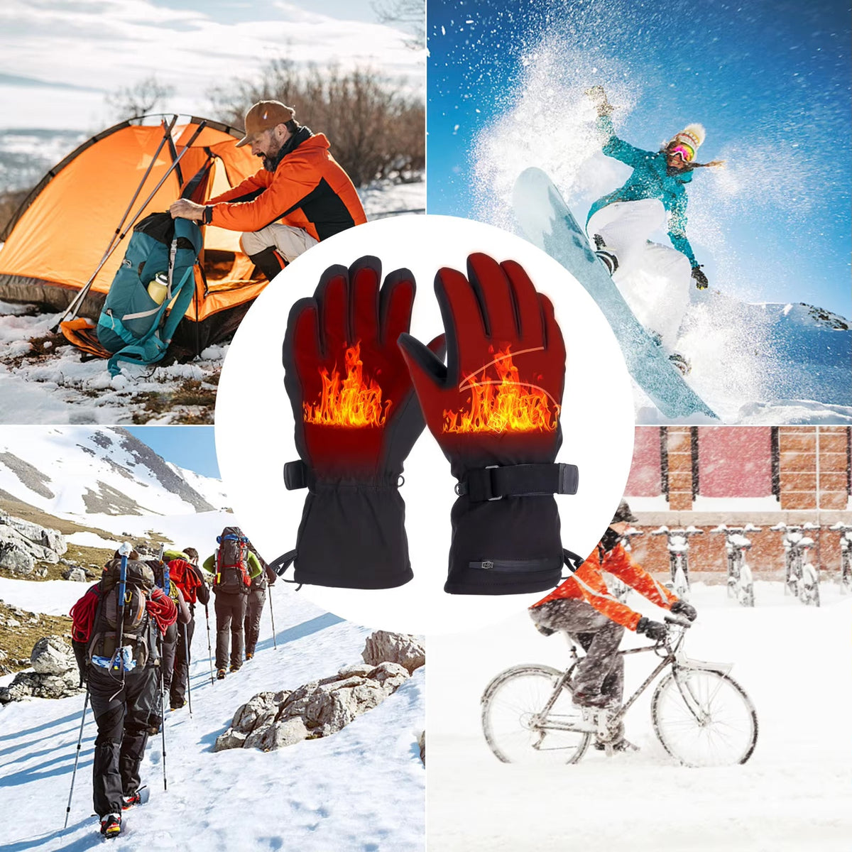 WarmMitz Heated Motorcycle Gloves